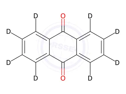 Chemical structure of Anthraquinone-[D8]