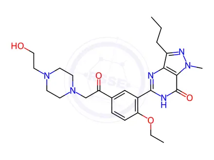 Chemical structure of Hydroxy acetildenafil