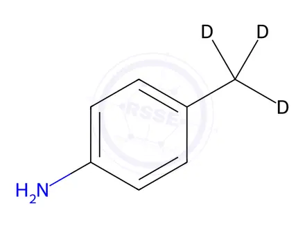 Chemical structure of p-Toluidine-d3 (methyl-d3)