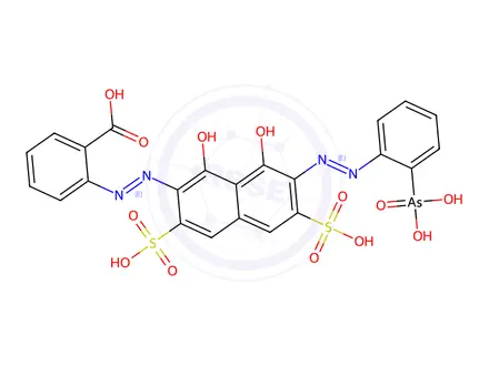 Chemical structure of Carboxyarsenazo