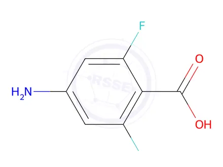 Chemical structure of 4-amino-2,6-difluorobenzoic acid