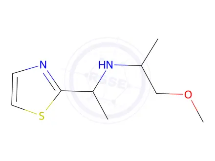 Chemical structure of 1-Methoxy-N-(1-(thiazol-2-yl)ethyl)propan-2-amine