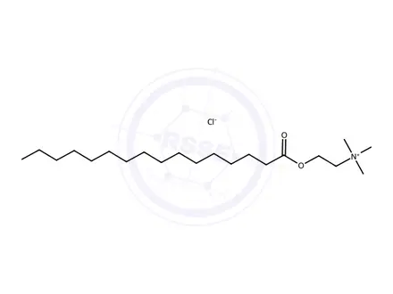 Chemical structure of N,N,N-Trimethyl-2-(palmitoyloxy)ethan-1-aminium chloride