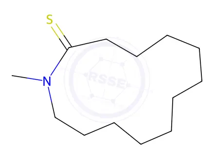 Chemical structure of Azacyclotridecane-2-thione, 1-methyl-