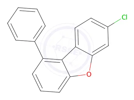 Chemical structure of 7-Chloro-1-phenyldibenzofuran