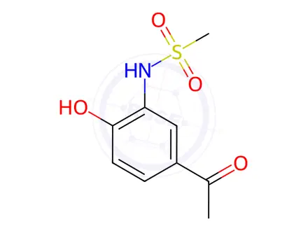 Chemical structure of N-(5-Acetyl-2-hydroxyphenyl)methanesulfonamide