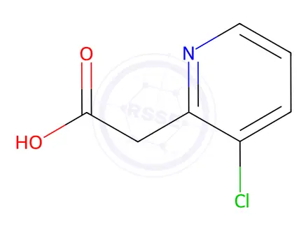 Chemical structure of 2-(3-Chloropyridin-2-yl)acetic acid