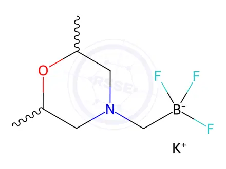 Chemical structure of potassium ((2,6-dimethylmorpholino)methyl)trifluoroborate