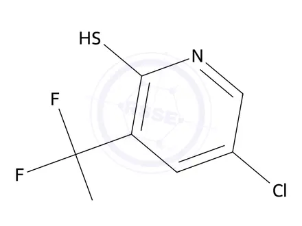 Chemical structure of 5-Chloro-2-mercapto-3-(trifluoromethyl)pyridine