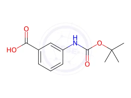 Chemical structure of Boc-3-Abz-OH