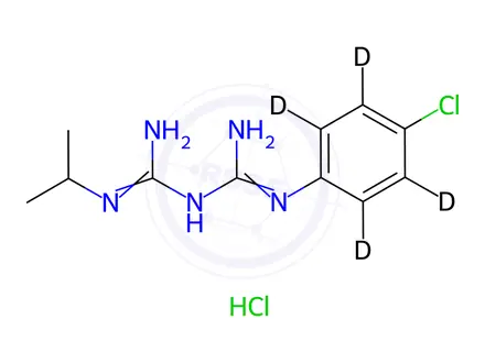 Chemical structure of Chlorguanide-d4 Hydrochloride