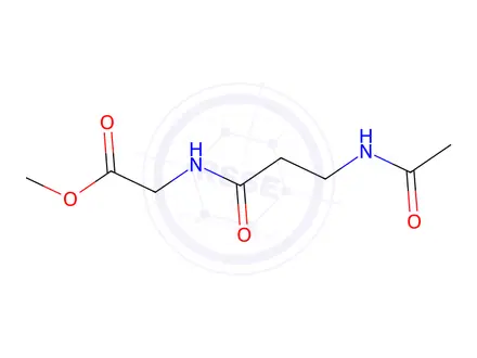 Chemical structure of Methyl 2-(3-acetamidopropanamido)acetate