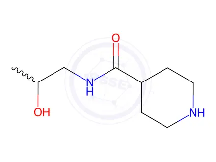 Chemical structure of PIPERIDINE-4-CARBOXYLIC ACID (2-HYDROXY-PROPYL)-AMIDE