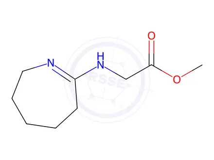 Chemical structure of Methyl (3,4,5,6-tetrahydro-2H-azepin-7-yl)glycinate