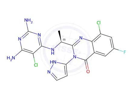 Chemical structure of PI3Kβ and δ inhibitor 20a