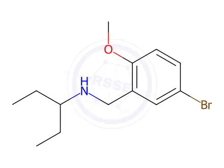 Chemical structure of (5-Bromo-2-methoxybenzyl)(1-ethylpropyl)amine