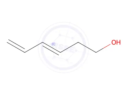 Chemical structure of (E)-Hexa-3,5-dien-1-ol