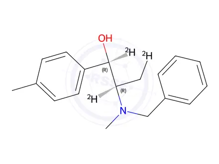 Chemical structure of (1R,2R)-2-(Benzyl(methyl)amino)-1-(p-tolyl)propan-1-ol-d3