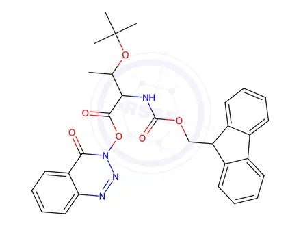 Chemical structure of Fmoc-Thr(tBu)-ODhbt
