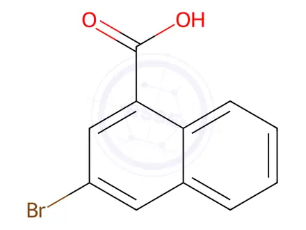 Chemical structure of 3-Bromo-1-naphthalenecarboxylic Acid