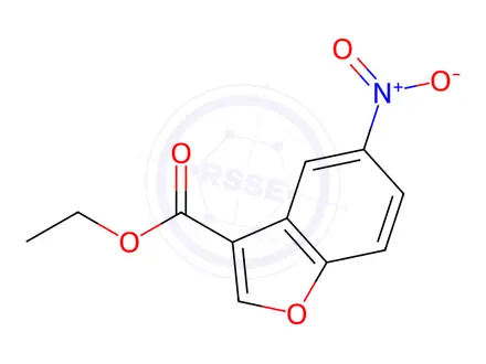 Chemical structure of Ethyl 5-nitrobenzofuran-3-carboxylate