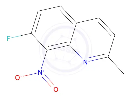 Chemical structure of 7-Fluoro-2-methyl-8-nitroquinoline