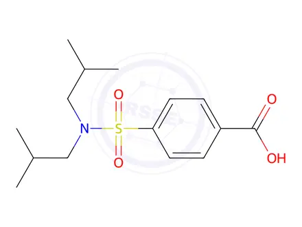Chemical structure of 4-(n,n-Diisobutylsulfamoyl)benzoic acid