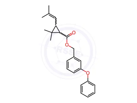 Chemical structure of Phenothrin