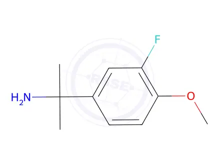 Chemical structure of 2-(3-Fluoro-4-methoxyphenyl)propan-2-amine