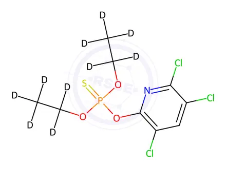 Chemical structure of Chlorpyrifos-[D10]