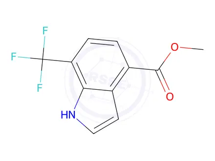 Chemical structure of Methyl 7-(trifluoroMethyl)-1H-indole-4-carboxylate