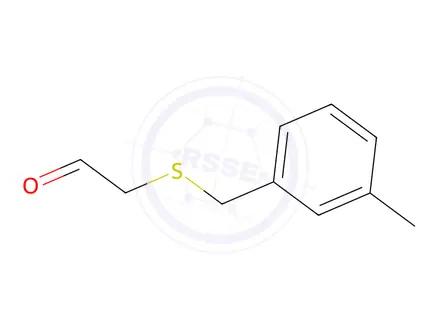 Chemical structure of 2-((3-Methylbenzyl)thio)acetaldehyde