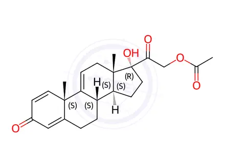 Chemical structure of Budesonide Impurity 5