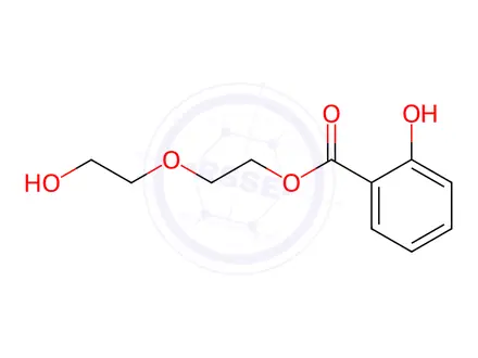 Chemical structure of 2-(2-hydroxyethoxy)ethyl 2-hydroxybenzoate