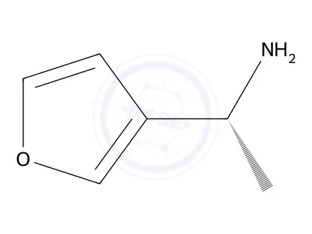 Chemical structure of (R)-1-(Furan-3-yl)ethan-1-amine