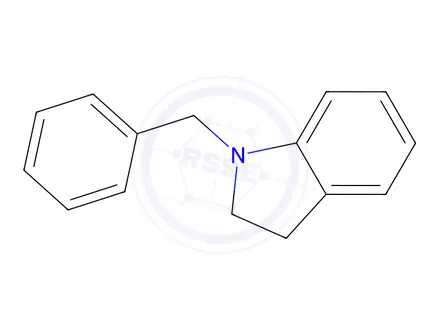 Chemical structure of 1-benzyl-2,3-dihydro-1H-indole