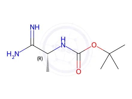 Chemical structure of tert-Butyl (R)-(1-amino-1-iminopropan-2-yl)carbamate