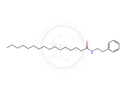 Chemical structure of HexadecanaMide, N-(2-phenylethyl)-