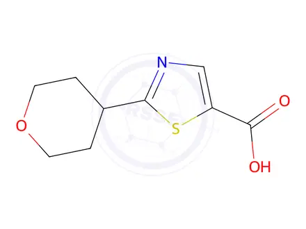 Chemical structure of 2-(Oxan-4-yl)-1,3-thiazole-5-carboxylic acid