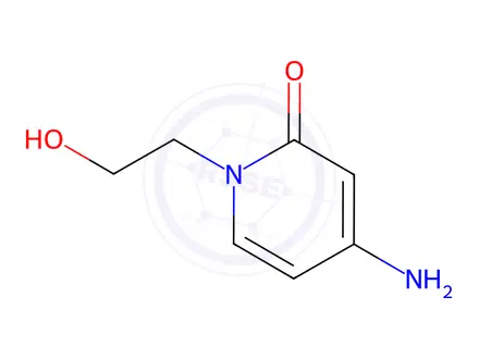 Chemical structure of 4-amino-1-(2-hydroxyethyl)-1,2-dihydropyridin-2-one
