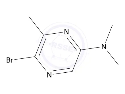 Chemical structure of 5-Bromo-N,N,6-trimethylpyrazin-2-amine