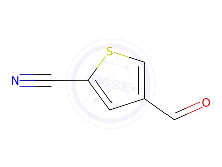 Chemical structure of 4-Formylthiophene-2-carbonitrile