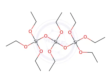 Chemical structure of octaethyl trisilicate