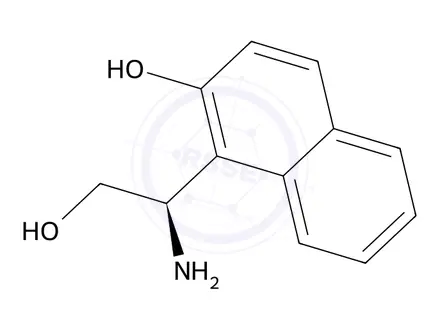 Chemical structure of (r)-1-(1-Amino-2-hydroxyethyl)naphthalen-2-ol