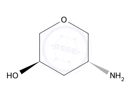 Chemical structure of (3R,5R)-5-aminooxan-3-ol