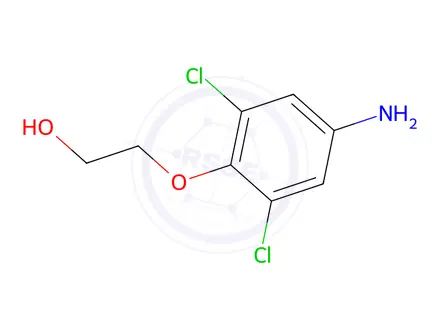 Chemical structure of 2-(4-Amino-2,6-dichlorophenoxy)ethan-1-ol