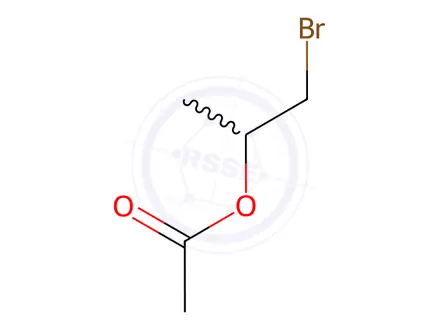 Chemical structure of Acetic acid 1-methyl-2-bromoethyl ester