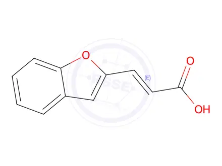 Chemical structure of (2e)-3-(1-Benzofuran-2-Yl)acrylic Acid