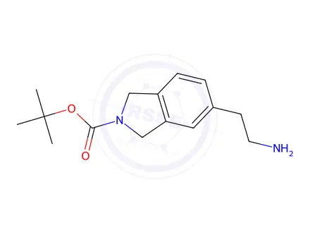 Chemical structure of tert-Butyl 5-(2-aminoethyl)isoindoline-2-carboxylate