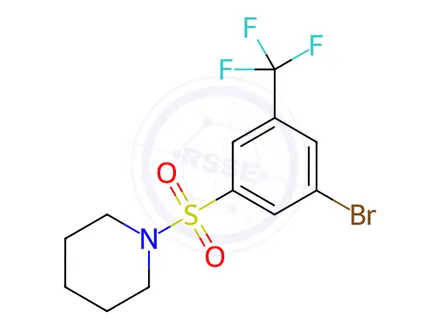 Chemical structure of 1-(3-Bromo-5-trifluoromethylphenylsulfonyl)piperidine